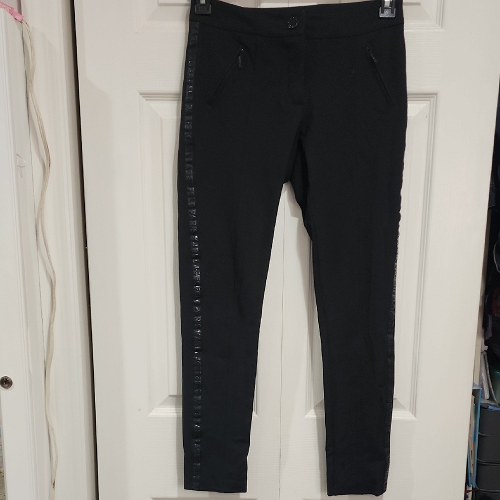EUC! Womens Karl Lagerfeld Compresssion Skinny Mid-rise Pants Size 2